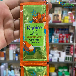 Dây 10 gói dầu gội Rejoice 3 in 1 siêu mềm mượt