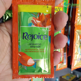 Dây 10 gói dầu gội Rejoice 3 in 1 siêu mềm mượt