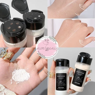Phấn phủ kiềm dầu dạng bột Maycheer che phủ lỗ chân lông mịn mượt, Phấn phủ dạng bột kiểm soát dầu không thấm nước