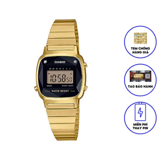 Đồng hồ nữ dây kim loại chính hãng casio LA670WGAD-1DF