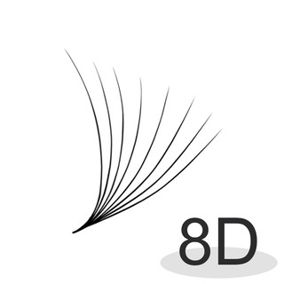 Mi fan 18D LASHES SUPPLY độ cong C -CC - D, độ dày 0.05 (1 hộp 500fan) mi volume 18d HÚT KEO