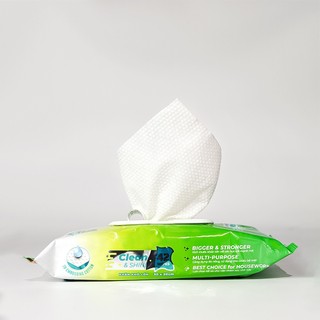 Thùng 10 gói khăn ướt lau bếp cao cấp Kitchen EcoWipes gói 42 tờ size lớn hương chanh