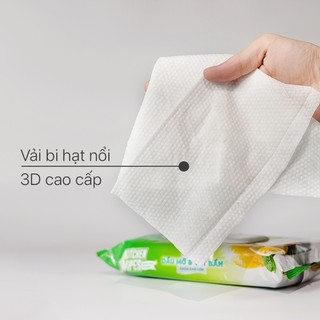 Thùng 05 gói khăn ướt lau bếp cao cấp Kitchen EcoWipes gói 42 tờ size lớn hương chanh