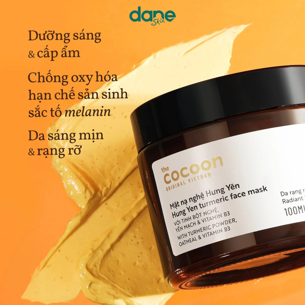 Mặt nạ nghệ Hưng Yên Cocoon 30ml - Giúp da đều màu, giảm thâm thuần chay