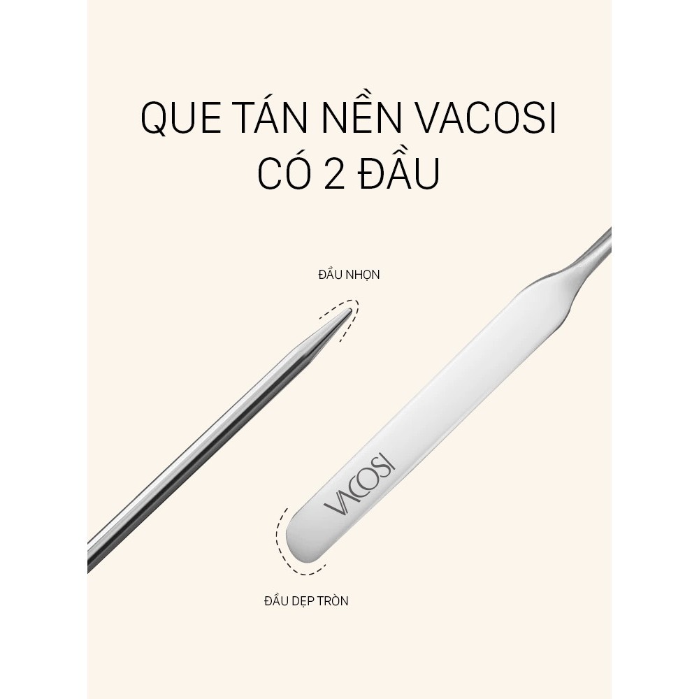 Cây Tán Kem Nền Vacosi Kèm Bao Da DC08