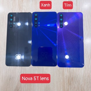 LƯNG VỎ HUAWEI NOVA 5T CÓ KÍNH CAMERA, NẮP LƯNG, NẮP PIN NOVA 5T LENS