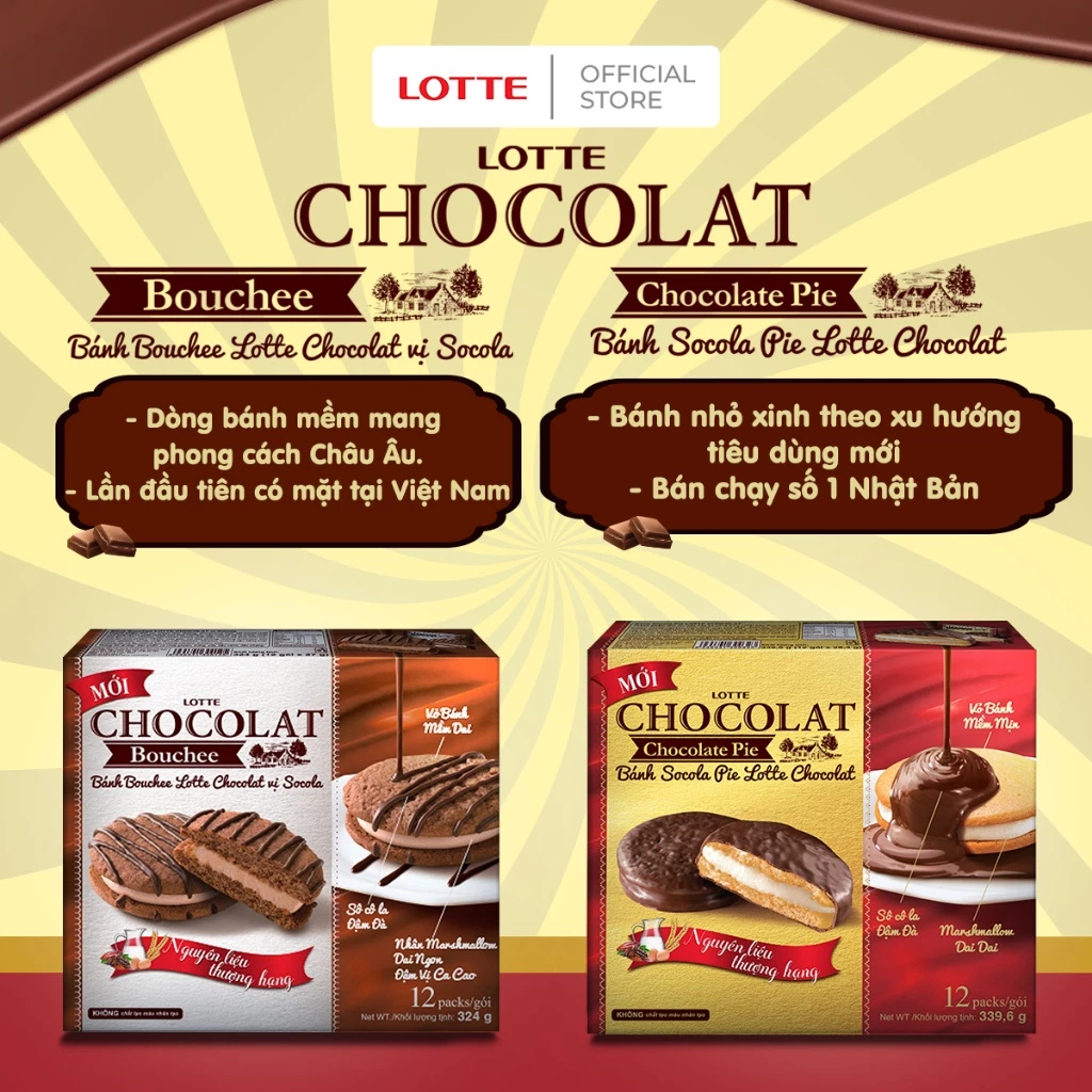 BÁNH LOTTE CHOCOLAT | Shopee Việt Nam