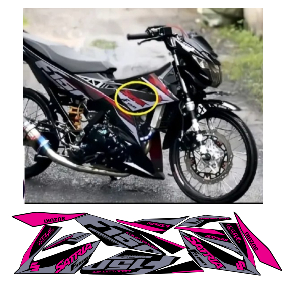 tem rời satria 150F1 cao cấp đa dạng màu sắc