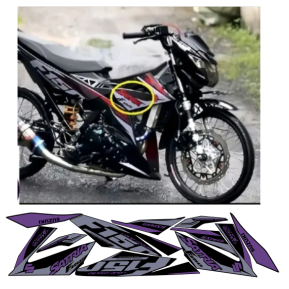 tem rời satria 150F1 cao cấp đa dạng màu sắc