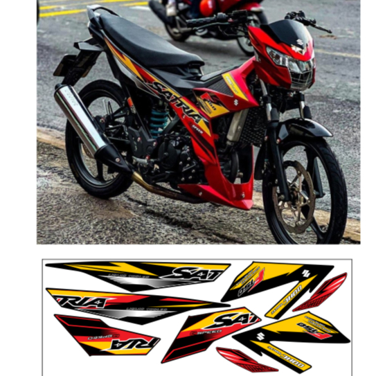 tem rời satria 150 f1 in 3lop chống nước không phai màu