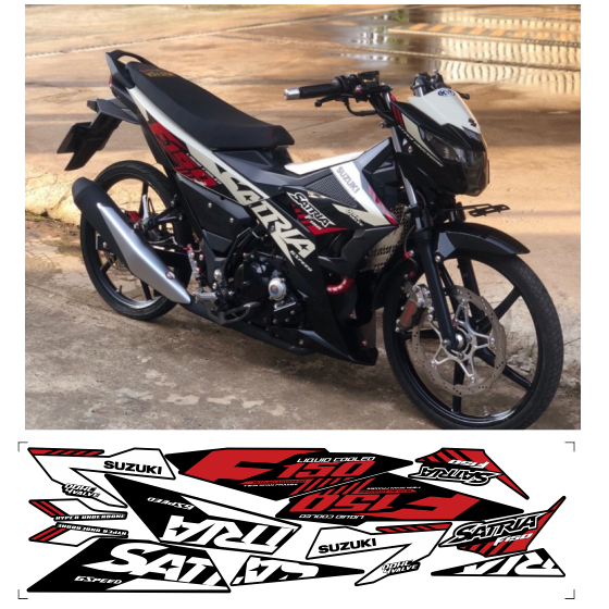 tem rời SATRIA 150 F1 maauxtem in 3 lớp chống nước không phai màu