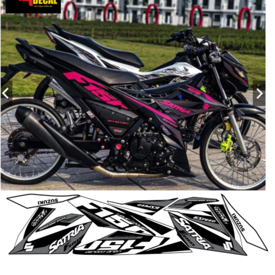 tem rời SATRIA 150 F1 maauxtem in 3 lớp chống nước không phai màu