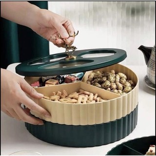 Khay Mứt Tết Hộp Bánh Kẹo Tết Cao Cấp, Sang Trọng, Hiện Đại Phong Cách Châu Âu, Khay Mứt Hươu