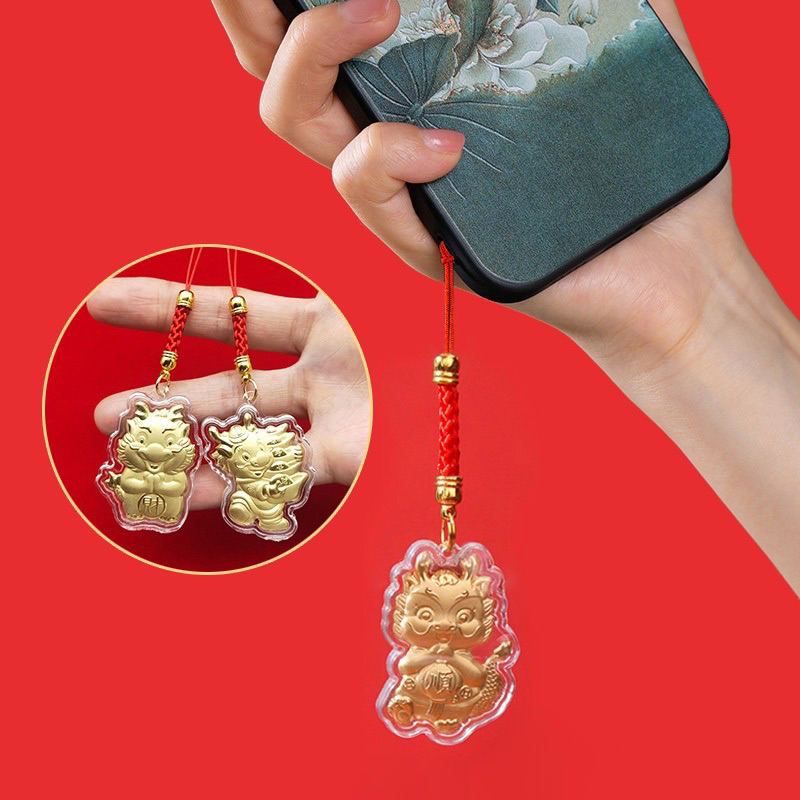Móc Treo Ốp điện thoại hình Rồng 2024