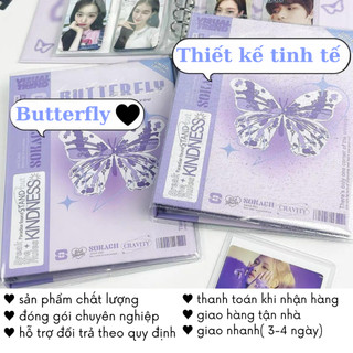 Binder A5 Bản Special Album Rỗng Sổ Đựng Card Bo Góc Thần Tượng Kpop Butterfly Timo VPBL15