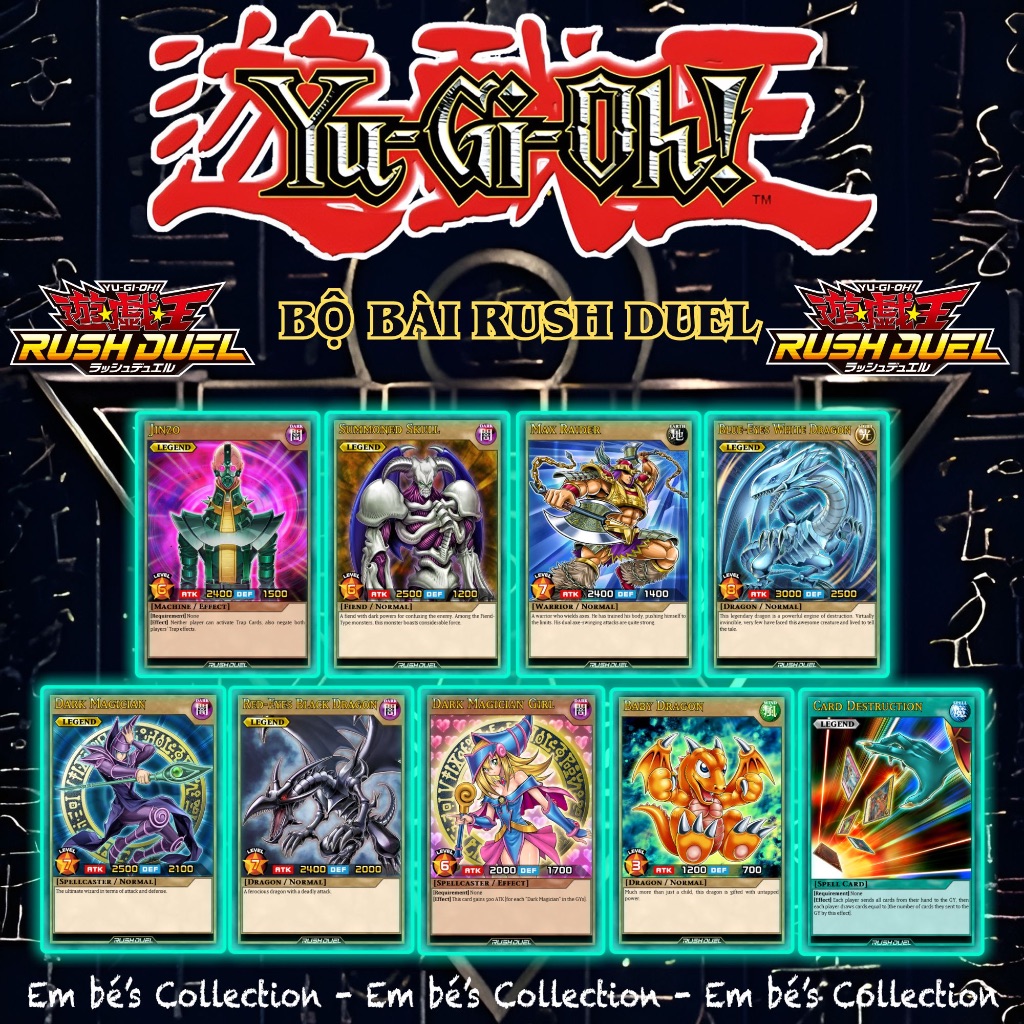 Rush Duel. Yugioh Card +Ép plastic +Bọc bài | Shopee Việt Nam