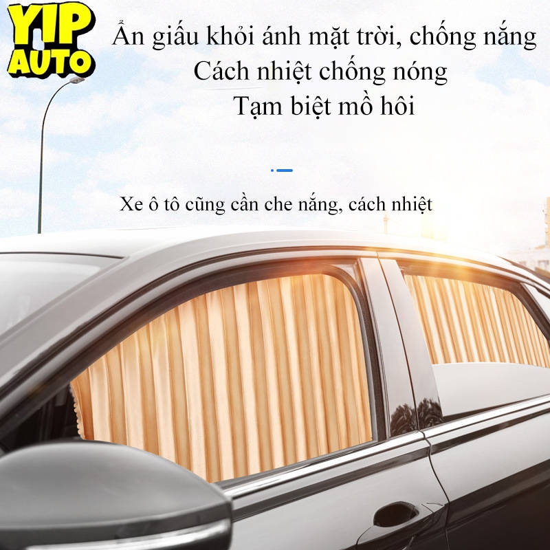 Bộ 4 rèm cửa cánh ô tô combo rèm xe hơi rèm vải cách nhiệt ô tô rèm che nắng gắn nam châm