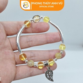 Vòng mix charm mệnh kim cho người tuổi thân-thìn-dậu - size 8 ly cho nữ - may mắn tài lộc tình duyên