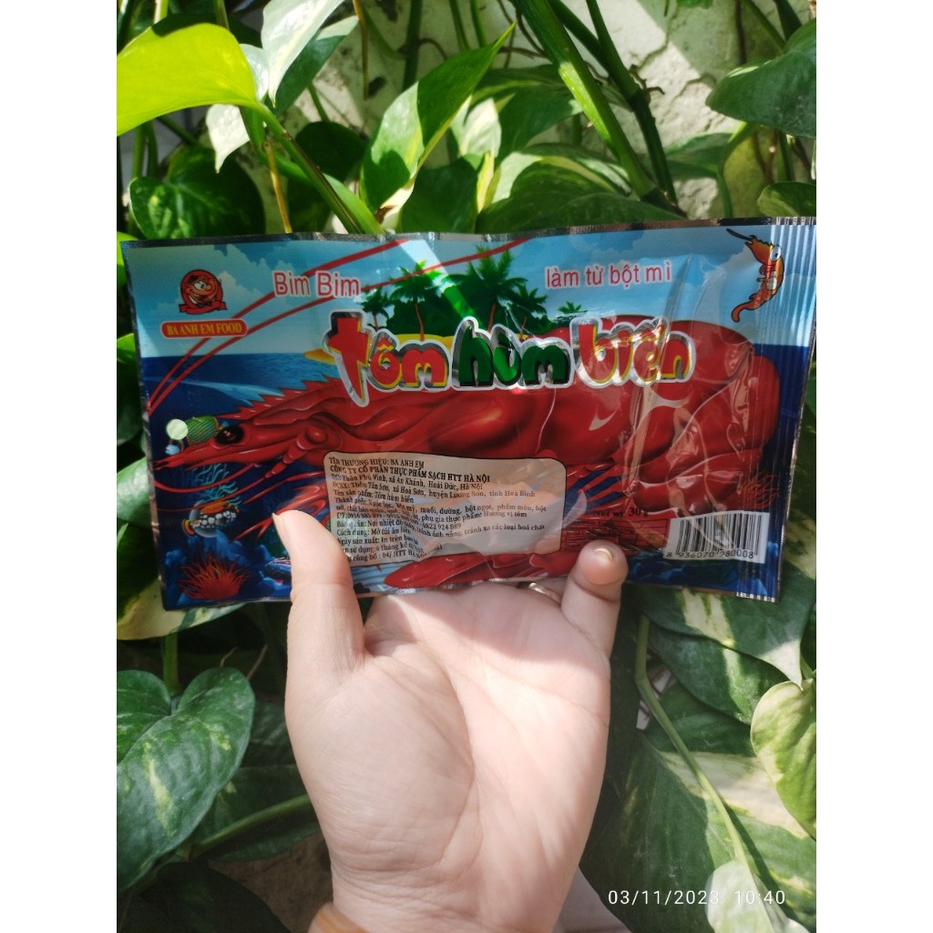 Snack tôm hùm biển 3anhemfoods, đồ ăn vặt cổng trường | Shopee Việt Nam