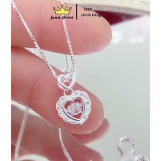 Dây chuyền trái tim new , bạc 925 hàng hót trend - JENA SLIVER