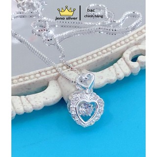 Dây chuyền trái tim new , bạc 925 hàng hót trend - JENA SLIVER