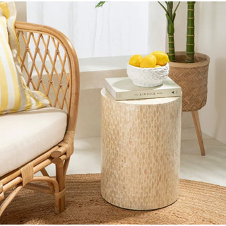Đôn khảm trai cao cấp họa tiết trắng