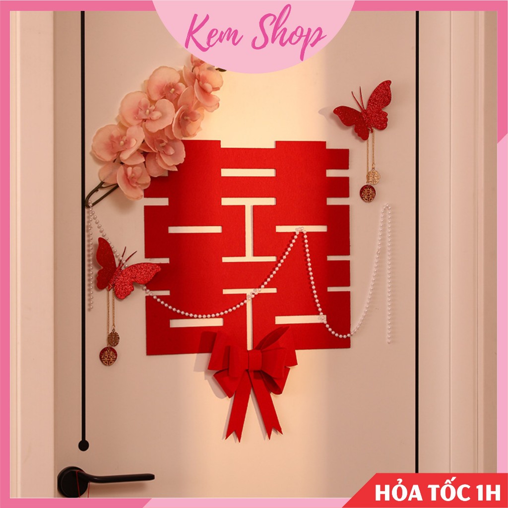 Cành hoa lan giả trang trí Tết, đám cưới, giỏ quà lễ Tết - K365