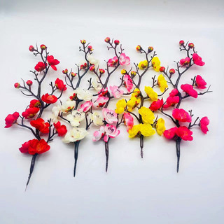 Nhánh đào cổ trang trí oản , tháp bánh Tết ,…Hoa giả decor
