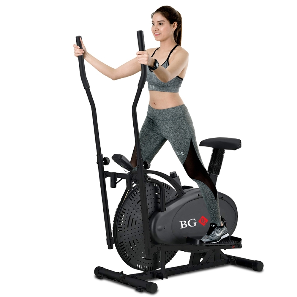 Ảnh BG - 8703 Xe đạp tập thể dục đa năng , cử động toàn thân tại nhà , máy tập elip có đồng hồ hiển thị 2