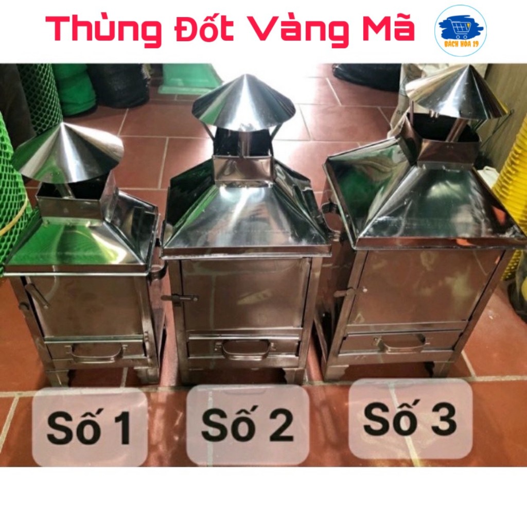 Lò hóa vàng, thùng đốt vàng mã bằng inox tại nhà nhiều kích thước ...