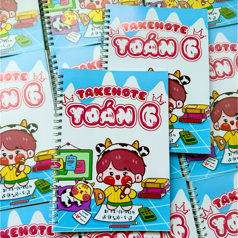 Sổ tay Take note Toán lớp 6 (Trọn bộ gồm Toán - Văn - Tiếng Anh - Vật ...