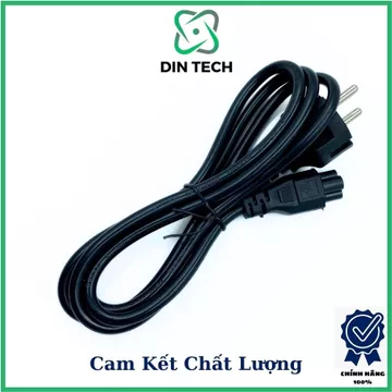 HCM Dây nguồn dành cho sạc laptop, Dây sạc nguồn sạc laptop chất lượng tốt, Dây nguồn adapter laptop DIN TECH