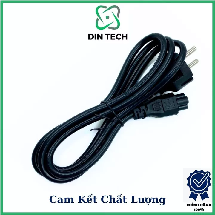 HCM Dây nguồn dành cho sạc laptop, Dây sạc nguồn sạc laptop chất lượng tốt, Dây nguồn adapter laptop DIN TECH