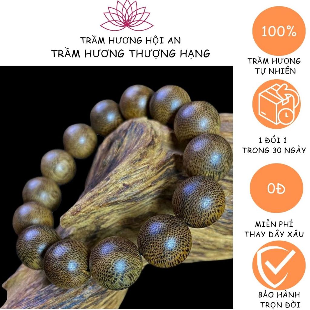 [QUÀ TRUNG NIÊN]Vòng Đeo Tay Trầm Hương nam- Chuỗi Tràng Vòng Tay Trầm Hương Phong Thủy Thời Trang Tự Nhiên 100%.