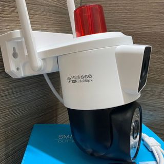 Camera Wifi Yoosee 2 khung hình Q42DS PRO 6MP, 4K, Ngoài trời 2 ống kính, 2 khung hình, Đèn báo động đỏ