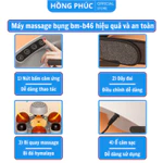 Máy Massage Bụng Đa Năng BM-B46, Tích Hợp Đá Nóng himalaya Giúp Giảm Mỡ, Thư Giản, Giảm Đau Nhức, Cải Thiện Giấc Ngủ — ảnh 5