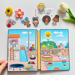 Ngôi nhà vui chơi của các bé Toca Boca mẫu 2 - Toca Life world - Búp bê giấy