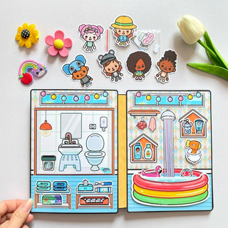 Ngôi nhà vui chơi của các bé Toca Boca mẫu 2 - Toca Life world - Búp bê giấy