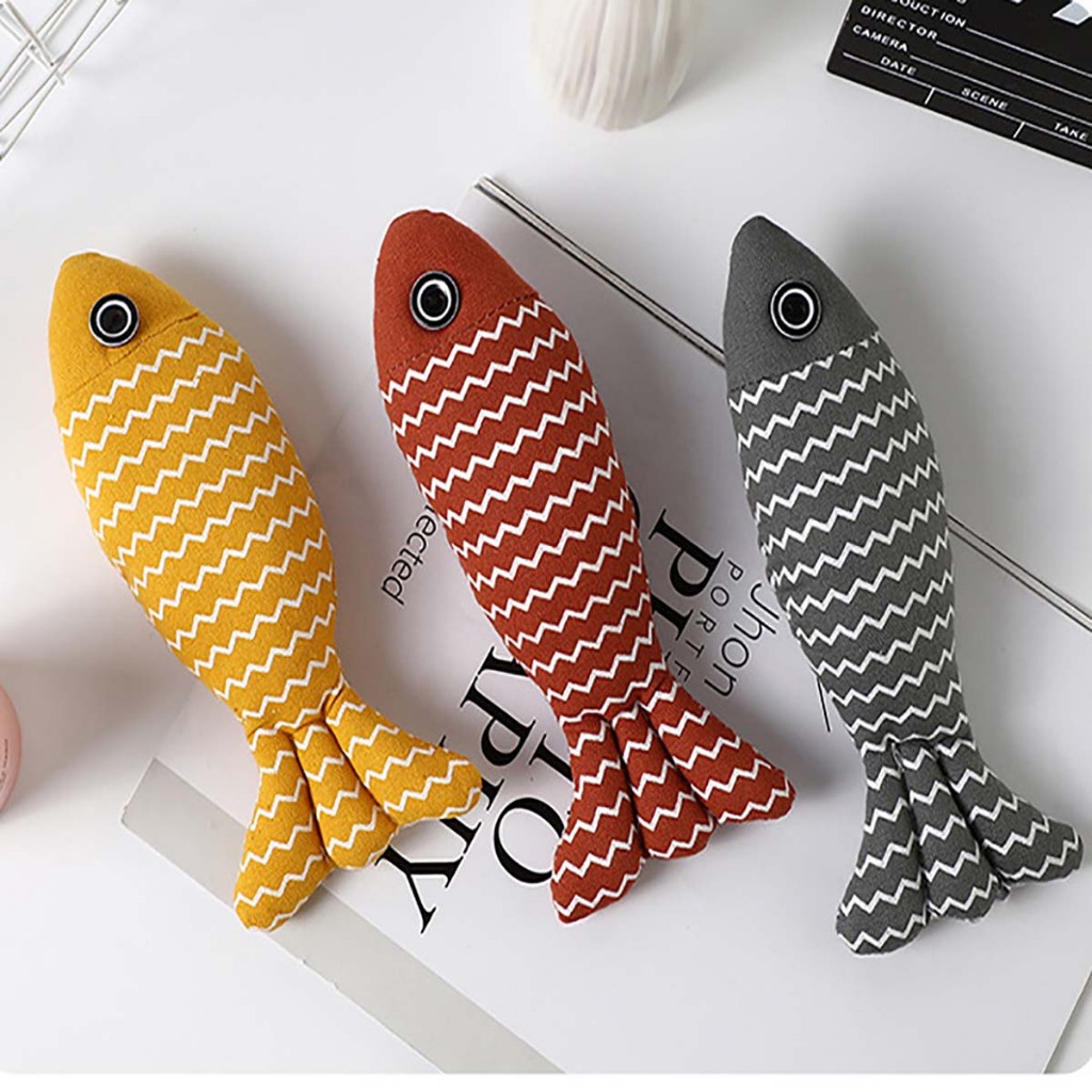 Cá Sọc Đồ Chơi Gặm Bông Cho Chó Poodle Phốc Sóc Mèo Con Cún Pug Chóa Cá Chép Giả Nhồi Bông Sakaban Vui Nhộn Tphcm Giá Rẻ
