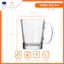 Bộ ly/cốc đĩa uống trà thủy tinh cao cấp LOTUS GLASS VTC185 Cốc uống trà có quai 280ml thiết kế trang nhã, tinh tế