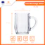 Bộ 6 cốc thủy tinh LOTUS GLASS VTC254 trong suốt có quai cao cấp, an toàn, dùng để uống trà, nước ép, nước ngọt