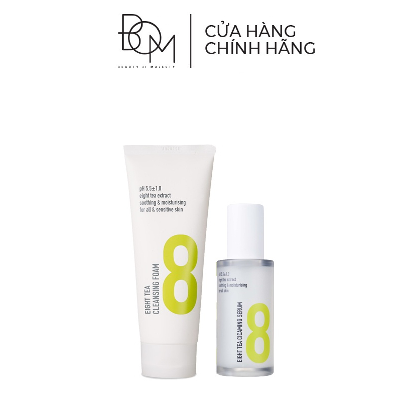 Ảnh Bộ đôi làm sạch và chăm sóc da sữa rửa mặt và tinh chất BOM EIGHT TEA 1