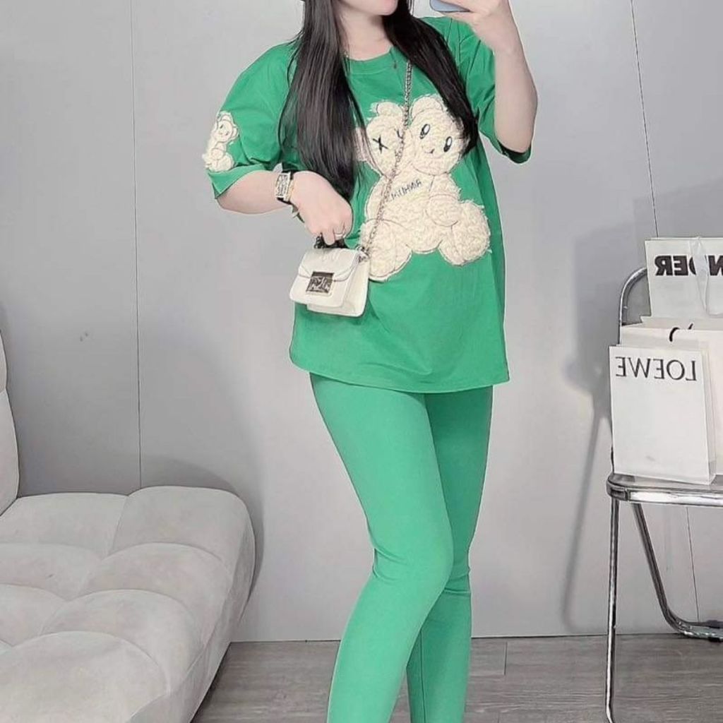 Set Đồ Bộ Nữ Bigsize 45-85Kg ESHOP Mặc Nhà Dễ Thương - Set Đồ Bộ Xinh Đi Chơi Trung Niên Cho Mẹ D5S9