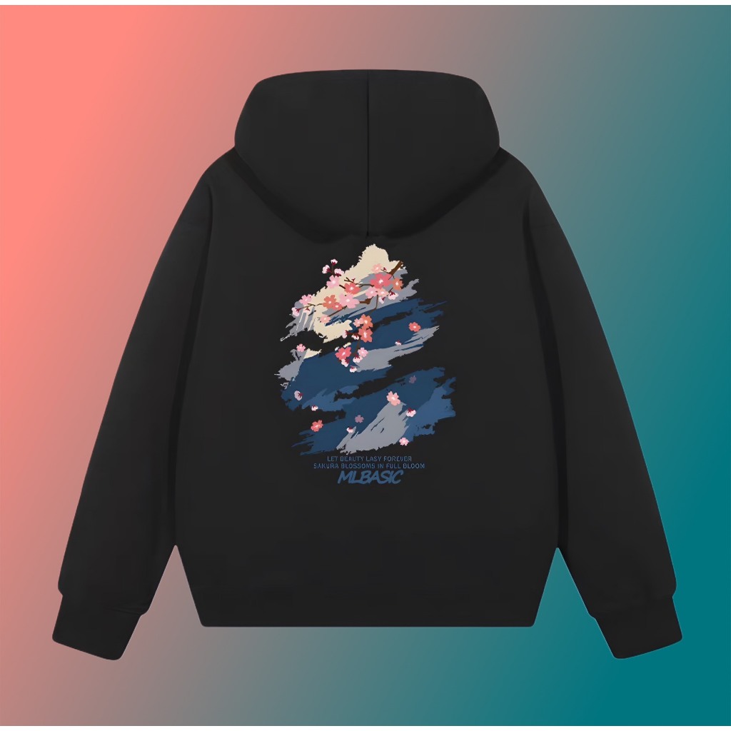 [Nỉ Chân Cua] Áo Sweater NYC LA Hoa Đào Sakura Unisex Vải Nỉ Cao Cấp Không Bai Không Xù Siêu Ấm Form Unim Store SWT16