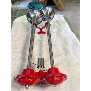 Bộ còi thái lan. Còi hơi xe tải, xe khách Thái lan 2 loa cho xe có bình ,còi thái 65cm -60cm to