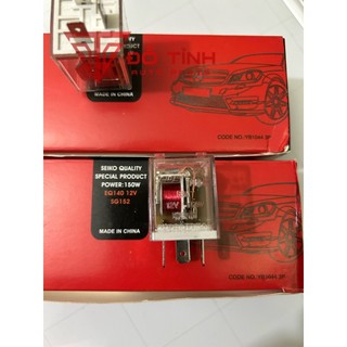 Rơ le xi nhan 3 chân UUS vỏ đỏ điện 12v và 24v