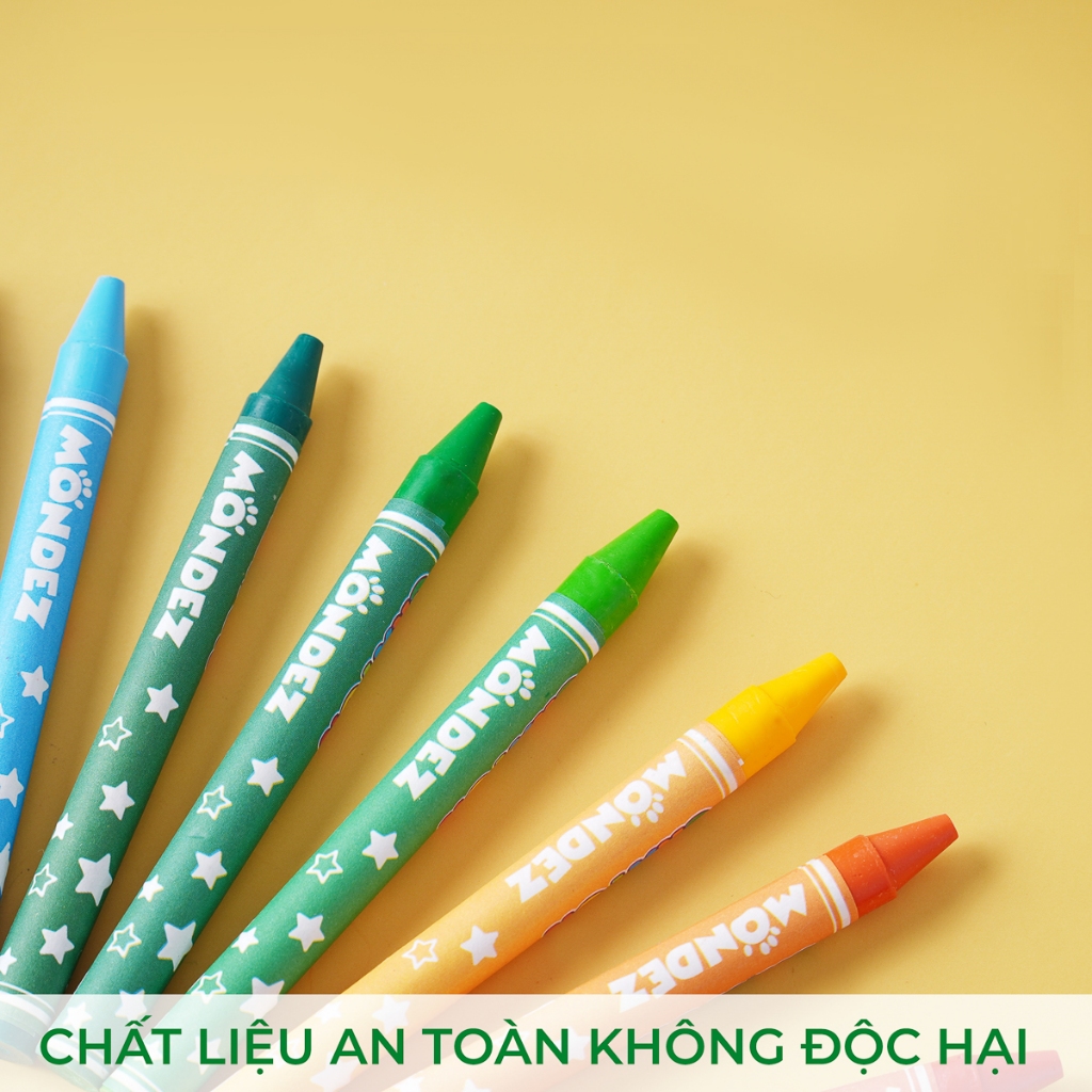 Bút Sáp Màu Cho Bé Tô Vẽ 12,24,36,48 Màu Không Độc Hại Bẩn Tay Rất Dễ Thương Và Tiện Dụng, Bút Sáp Cho Bé Tô Màu, Học Vẽ