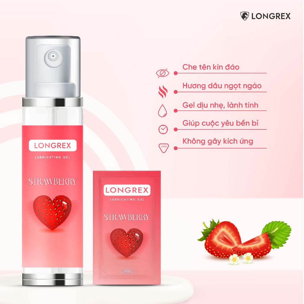 Gel bôi trơn Longrex gốc nước BLUE giúp cuộc yêu bền bỉ, không gây kích ...