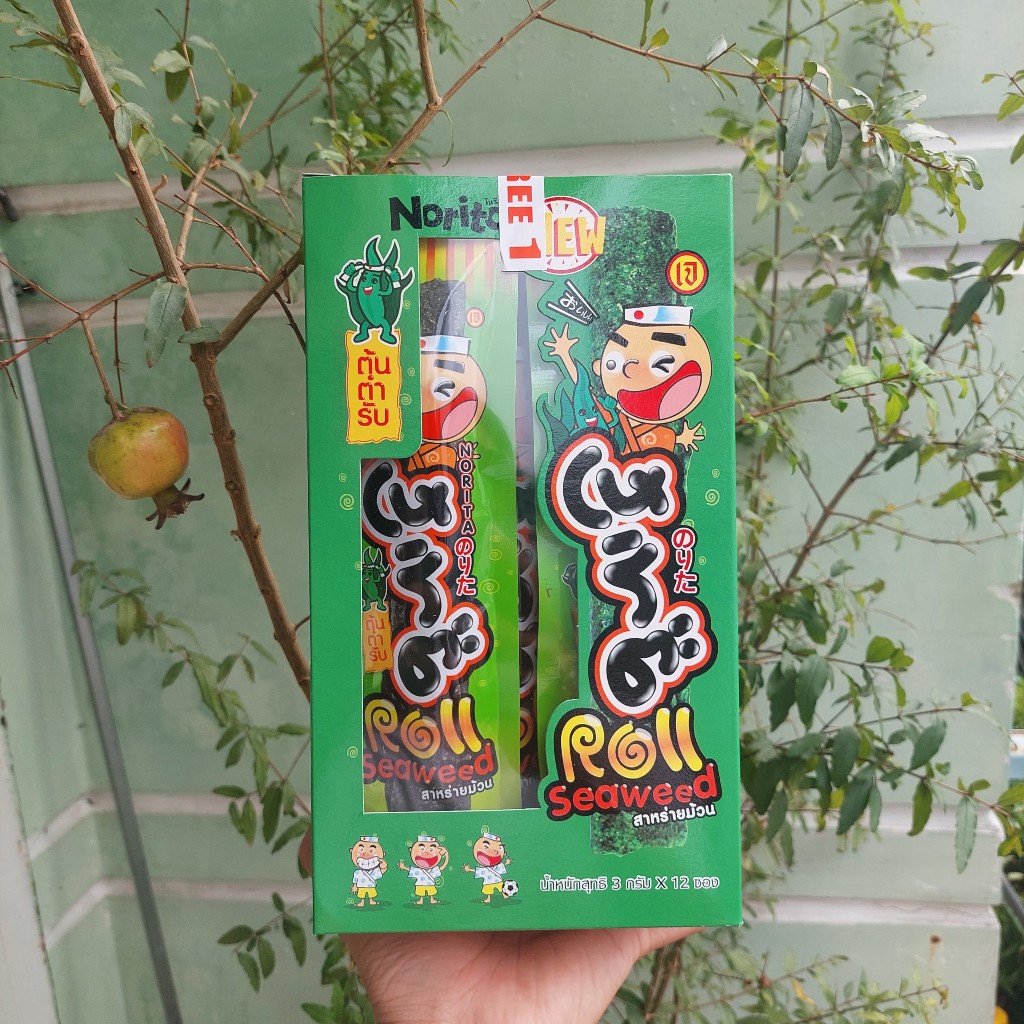 Snack Rong Biển Cuộn Norita Thái Lan 12 gói/ Hộp | Shopee Việt Nam