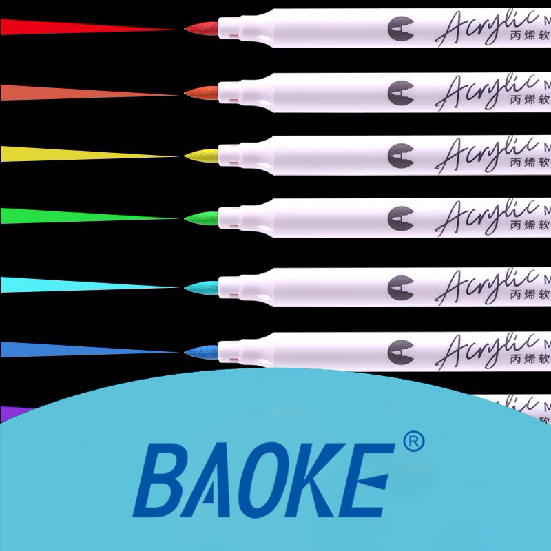 Product image Màu acrylic đầu Brush Rui6765 viết lên mọi chất liệu - Vải, thuỷ tinh, đá,... Bút Sơn acrylic 6765 7